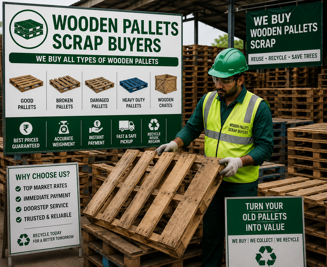 Jagdambe Scrap Traders Wooden Pallets Scrap Buyers